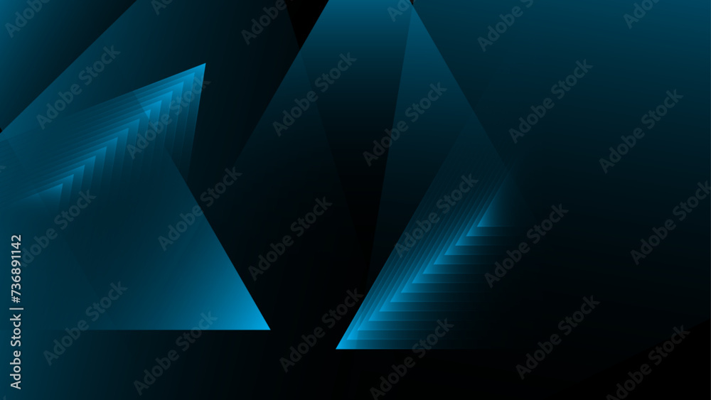 Vector Abstract, science, futuristic, energy technology concept. Digital image of light rays, stripes lines with blue light, banner background