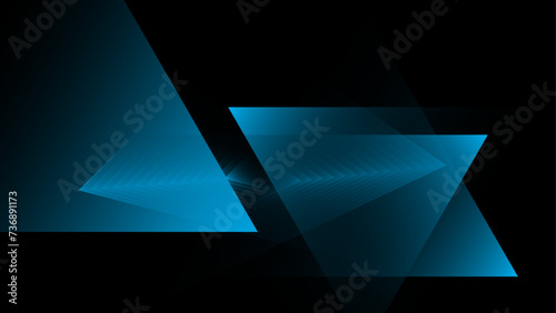 Vector Abstract, science, futuristic, energy technology concept. Digital image of light rays, stripes lines with blue light, banner background
