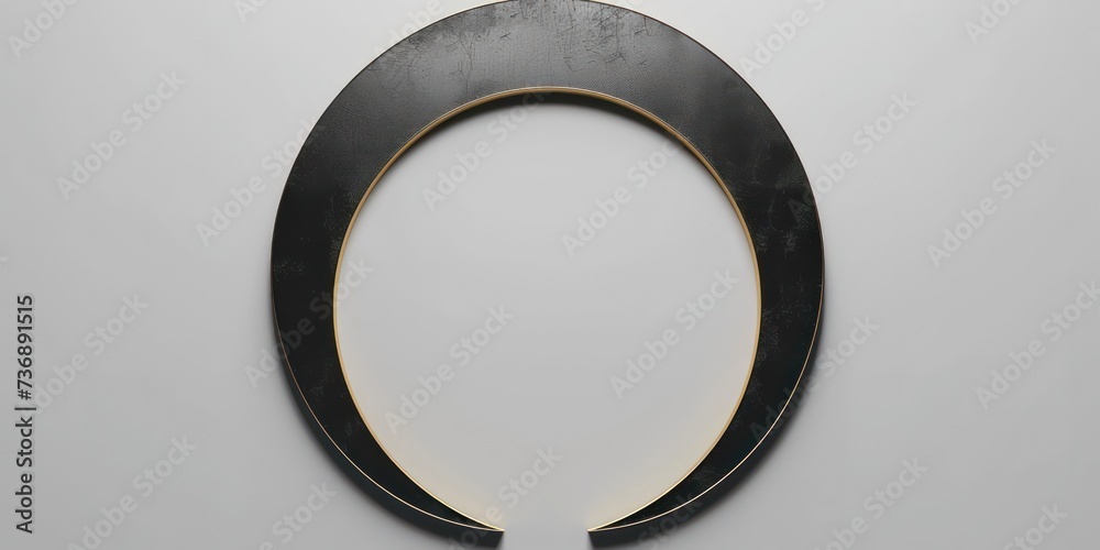 Simple black arc with orange lines Simple black arc with orange lines