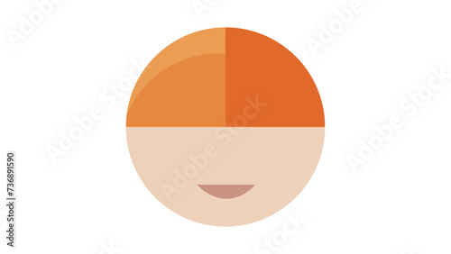 very minimalistic face vector