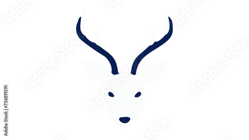 white deer head shape