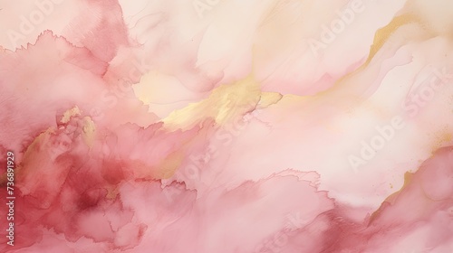 watercolor texture blush pink and gold, nuetral photo