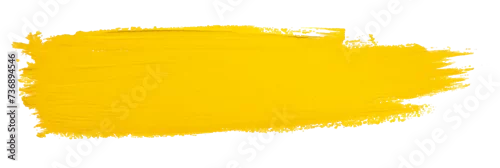 Panel kuchenny z motywem Yellow stroke of paint isolated on transparent background