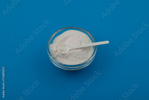 Sodium Carboxymethyl Cellulose Powder, NaCMC. Food additive E466. Binding agent, Thickener. Increases moisture retention and Extends shelf life products. Texture improver photo