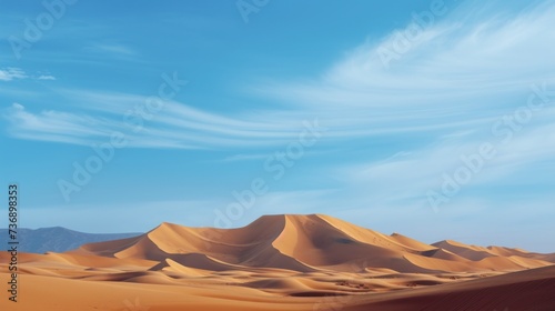  a group of sand dunes in the desert under a blue sky with wispy wispy wispy wispy wispy wispy wispy wispy wispy wispy wispy wispy wispy wispy.