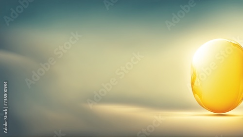 Fading golden circular sphere bubble sign backdrop 