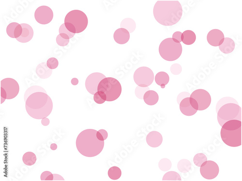 シンプルな水玉模様の背景素材_ピンク