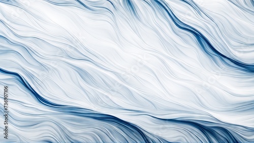 Abstract design with white and blue oil painting texture 