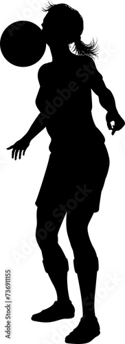 Female Soccer Football Play...