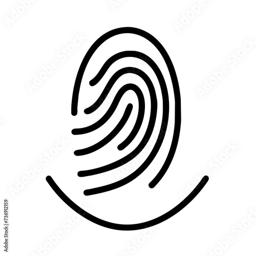 fingerprint icon, thumbprint icon, Fingerprint Vector, thumbprint vector
