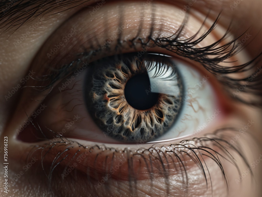 Close up of human eye.