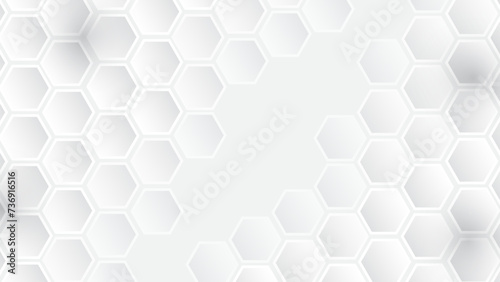 Fototapeta Naklejka Na Ścianę i Meble -  3D Abstract white and gray gradient background Halftone dots design background 