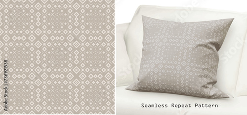 Monochrome, Fabric Pattern, Seamless Repeat Pattern Texture Surface for Cushion Cover, Fabric Cloth Pattern, Textile, Pillow, Tile, Blanket, Garment, Clothes, Wallpaper, Wrapping Paper, Tablecloth.