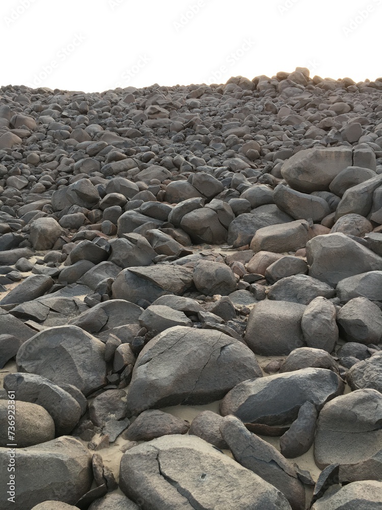 Circular rocks in the desert of northern Sudan Circular rocks in the desert of northern Sudan