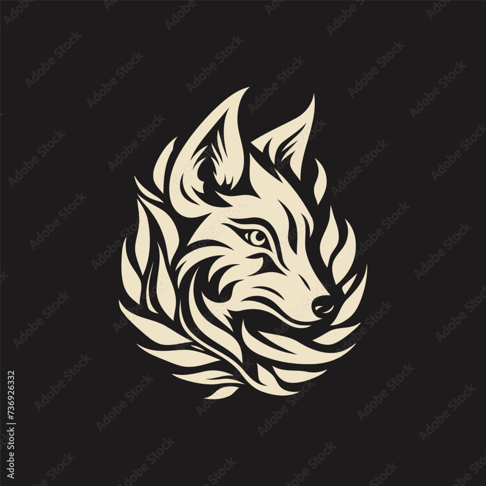 Wolf head logo design vector template Wolf head logo design vector template