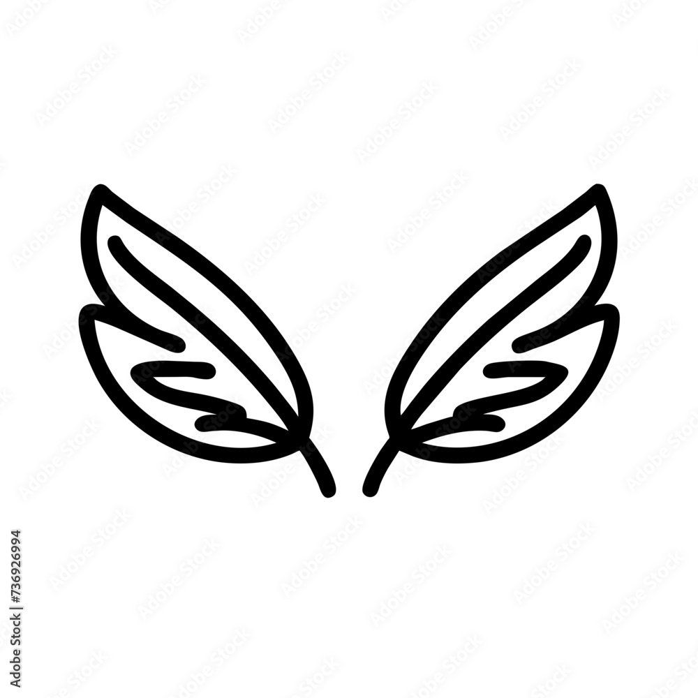 Wings Icon, symbolizing freedom, flight, and aspiration. wings icon, feathers icons, feather wings icon Wings Icon, symbolizing freedom, flight, and aspiration. wings icon, feathers icons, feather wings icon