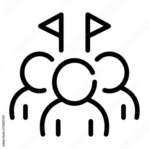 supporter Line Icon
