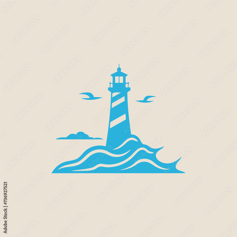Lighthouse logo design vector template Lighthouse logo design vector template