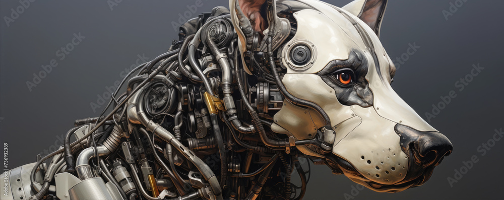 cyberdog head or robotic pet detail