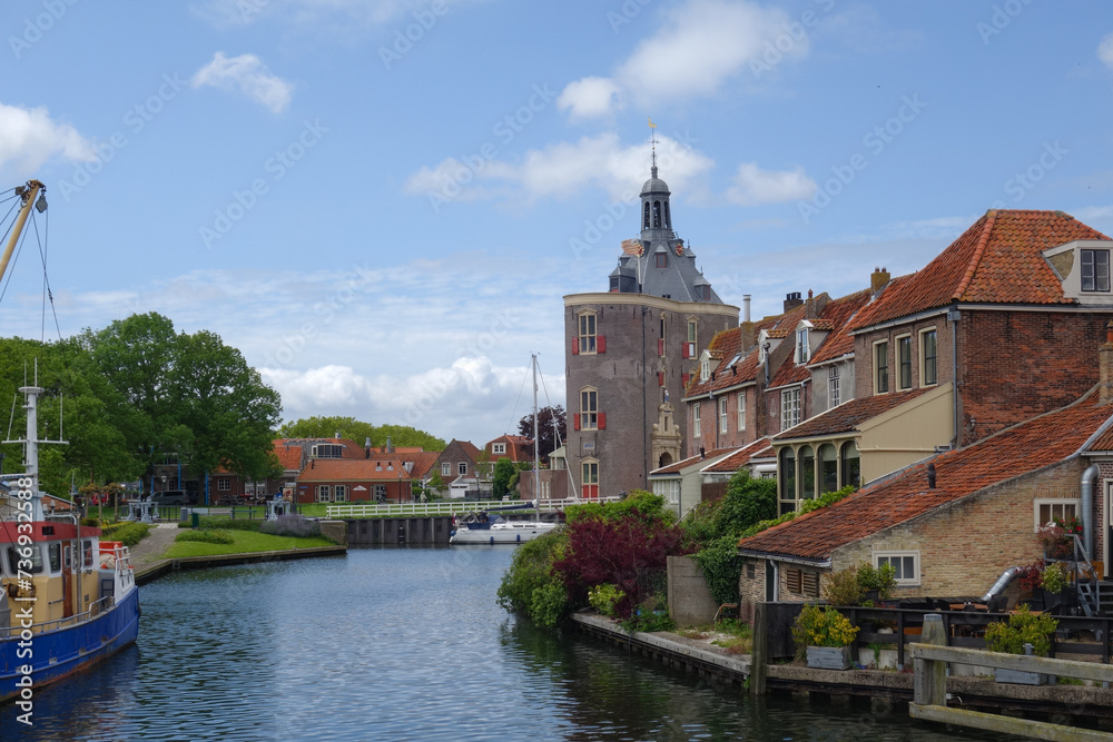 Drommedaris mit Stadtansicht Enkhuizen Noord-Holland