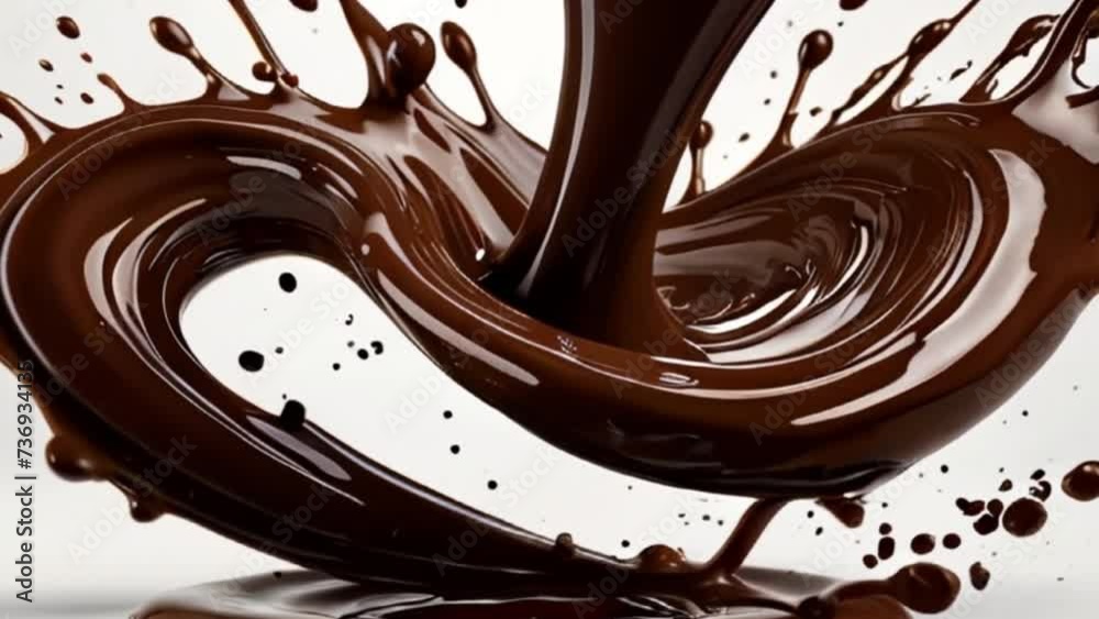 Close up of chocolate sauce. Close up of chocolate sauce.