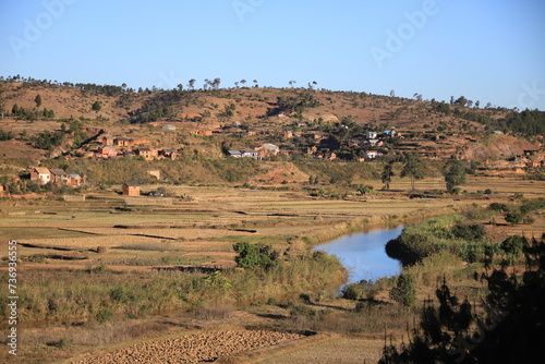 agricultural landscape in rural Madagascar