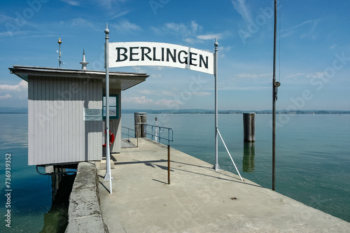Schiffanlegestelle in Berlingen am Bodensee photo