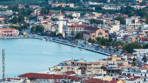 The city of Zakynthos, on the Greek island of Zakynthos.