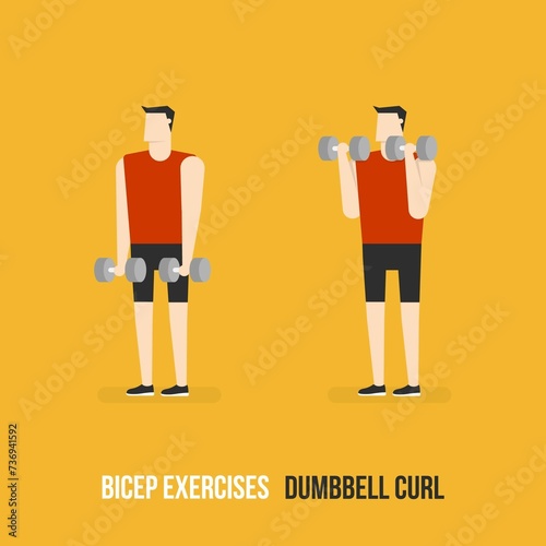 Dumbbell Curl Demostration photo