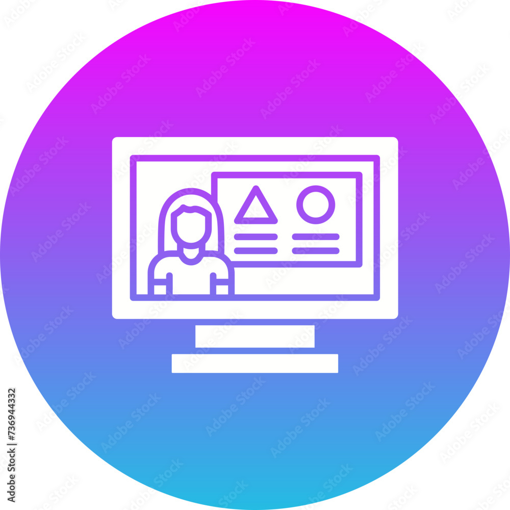 Online learning Icon Online learning Icon