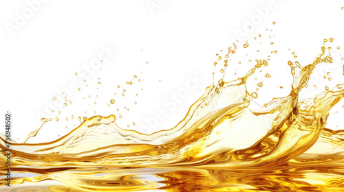 oil splash on transparent background, cut out