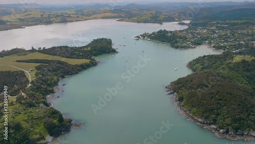 Entrance to Mangonui Harbour, Northland, New Zealand photo