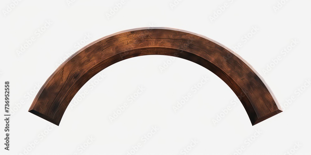 Simple brown arc with black lines. Simple brown arc with black lines.