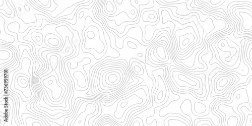 Abstract pattern with lines. Abstract sea map geographic contour map and topographic contours map background. Abstract white pattern topography vector background. Topographic line map background. © armans
