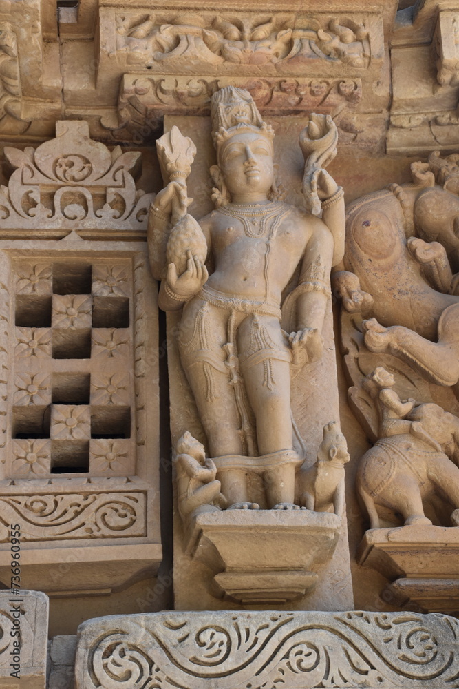 This is photo of Parsvanath Jain temple at Khajuraho in India This is photo of Parsvanath Jain temple at Khajuraho in India