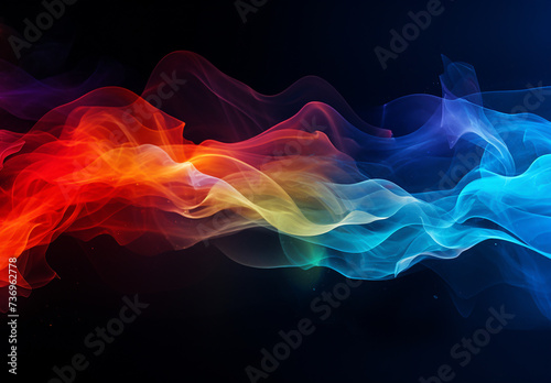  Multi Color Smoke Spreading Bright Light Effect