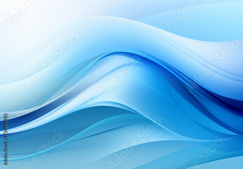 Soft Shiny Blue Wavy Line Background Graphic Design