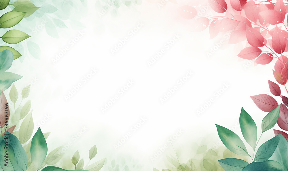 Naklejka premium 나뭇잎배경