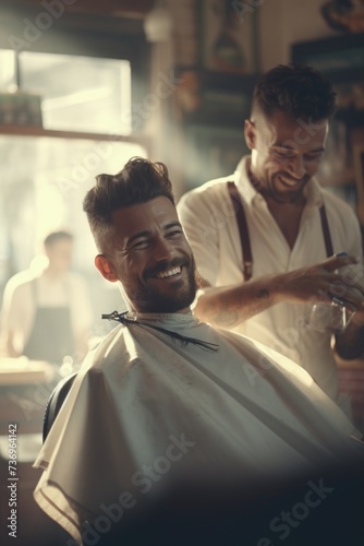 man at the barbershop