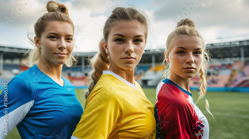 欧米人の女子サッカー選手のイメージ02