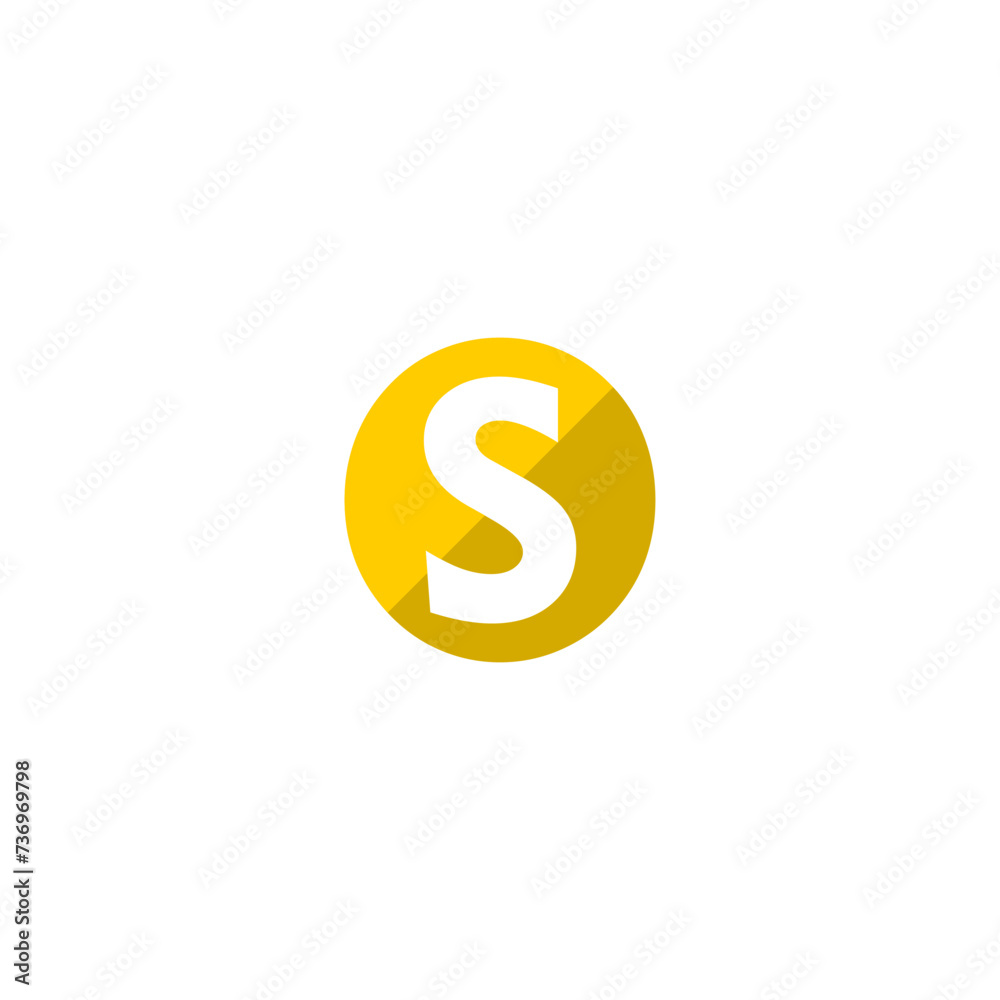 Letter S logo isolated on white background Letter S logo isolated on white background