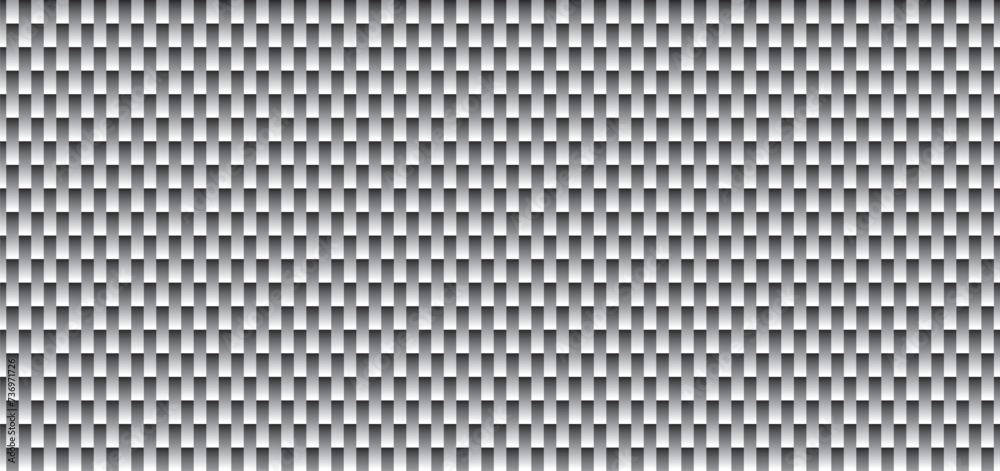 Black and white gradient metal grid background. Vertical rectangular mesh surface pattern. Black and white gradient metal grid background. Vertical rectangular mesh surface pattern.