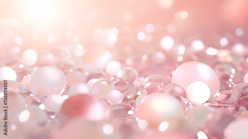 pink glitter vintage lights bokeh lights with confetti
