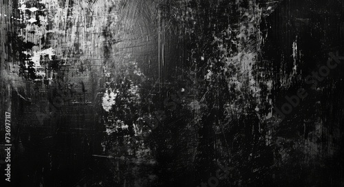 Distressed Film Texture in Black and White Background