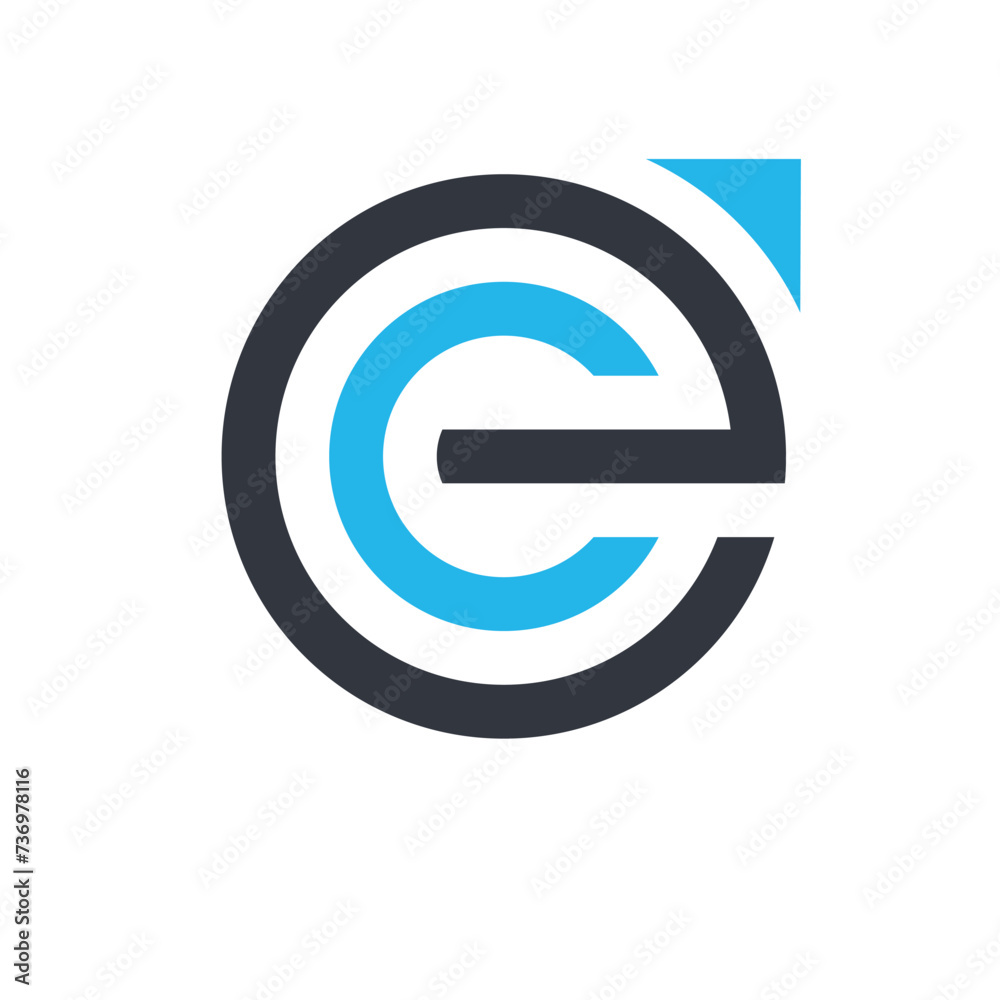 C E arrow MONOGRAM logo design inspiration. Smart clean and modern logo design illustration C E arrow MONOGRAM logo design inspiration. Smart clean and modern logo design illustration