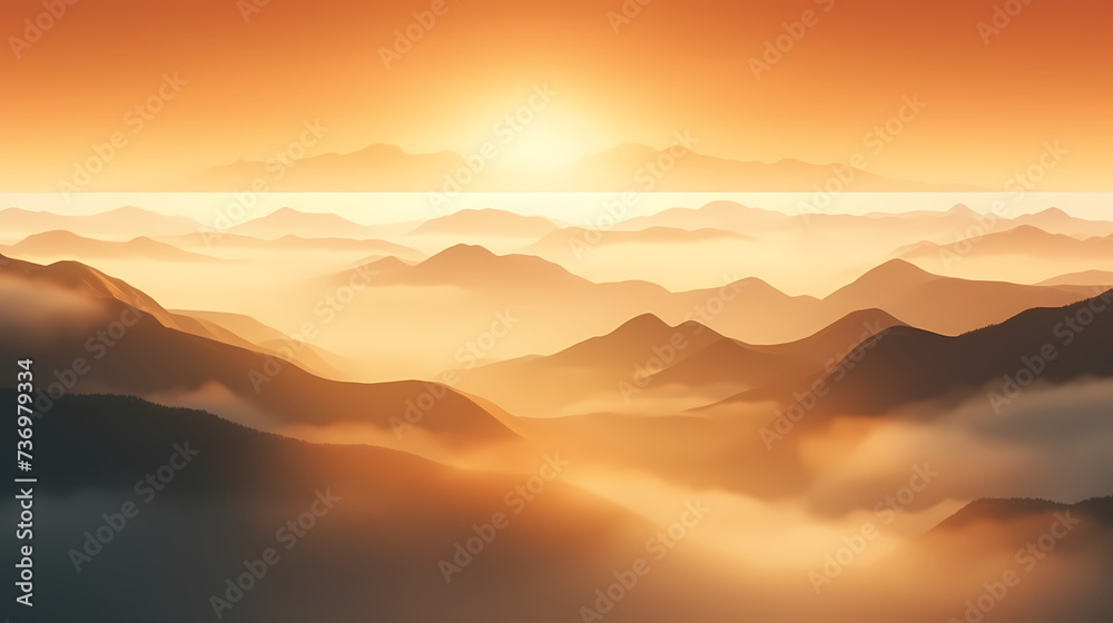 Fototapeta premium Charming sunrise view