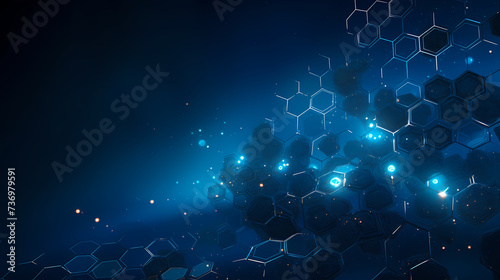 Obraz na płótnie Digital technology abstract graphic poster web page PPT background, modern digital abstract 3D background w salonie