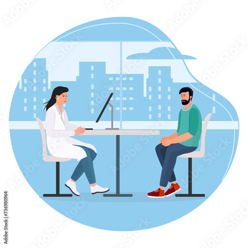 Doctor People Health Medical consultation Vector