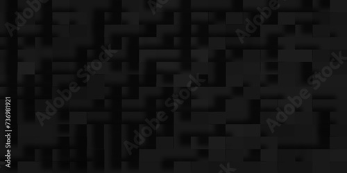 Abstract geometric Unevenness three-dimensional shadow block pattern background, Modern abstract luxury black background with Realistic wall of cubes, Abstract technology and business concept design.