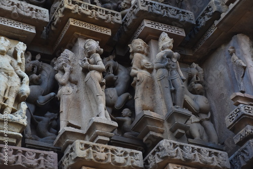Dulhadev temple architecture at Khajuraho in INia © Mohak